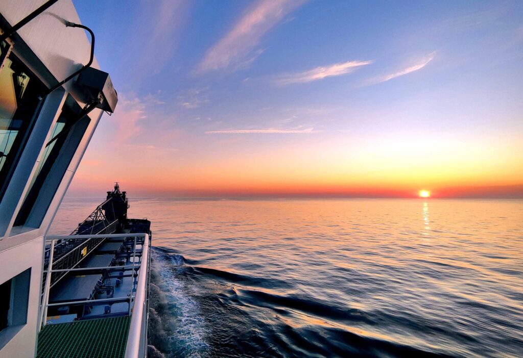 Frachter nach Norwegen