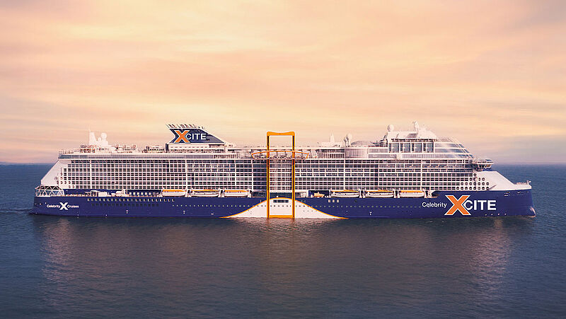 Mit dem feierlichen Stahlschnitt fiel der Startschuss für den Bau der Celebrity Xcite, die 2028 in Dienst gestellt werden und die Edge-Klasse mit neuen Erlebnis- und Designkonzepten erweitern soll.