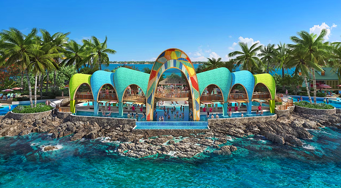 Royal Caribbean hat auf Paradise Island bei Nassau seinen ersten "Royal Beach Club" offiziell eröffnet.