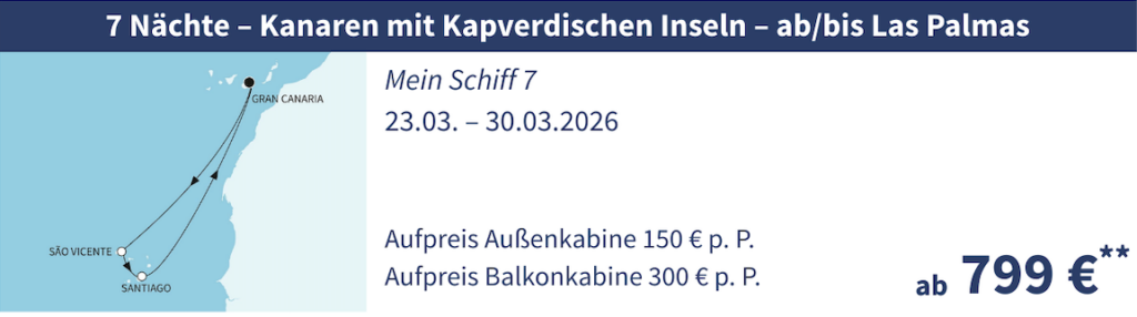 Mein Schiff Angebot