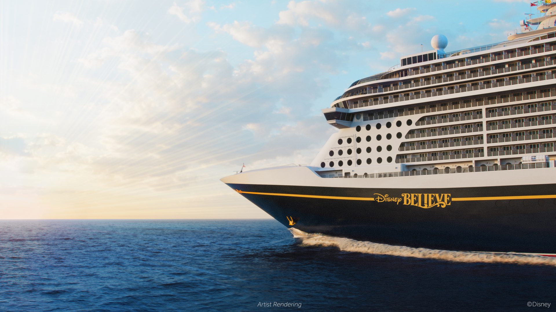 Mit der Disney Believe erweitert Disney Cruise Line die Wish Klasse um ihr viertes Schiff. Kennzeichen dieser Schiffsklasse ist ein jeweils eigenes Leitmotiv,