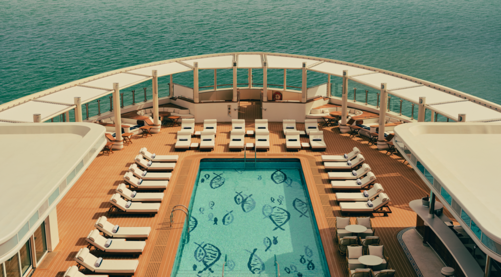 Ultra-Yacht-Kreuzfahrtmarkt: Die 207 m lange Four Seasons I hat im Mittelmeer ihre Jungfernfahrt aufgenommen.