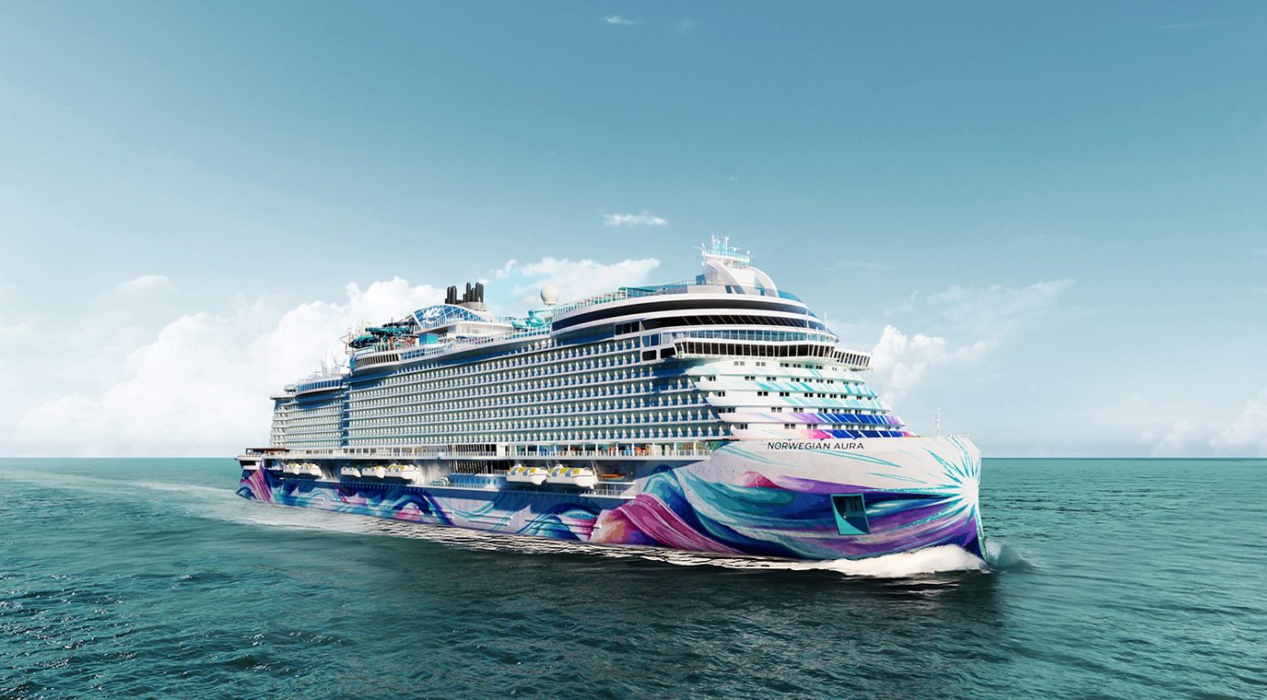 Die Norwegian Aura bislang größtes Schiff von NCL soll in den Bereichen Wellness, Gastronomie und Freizeit neue Standards...