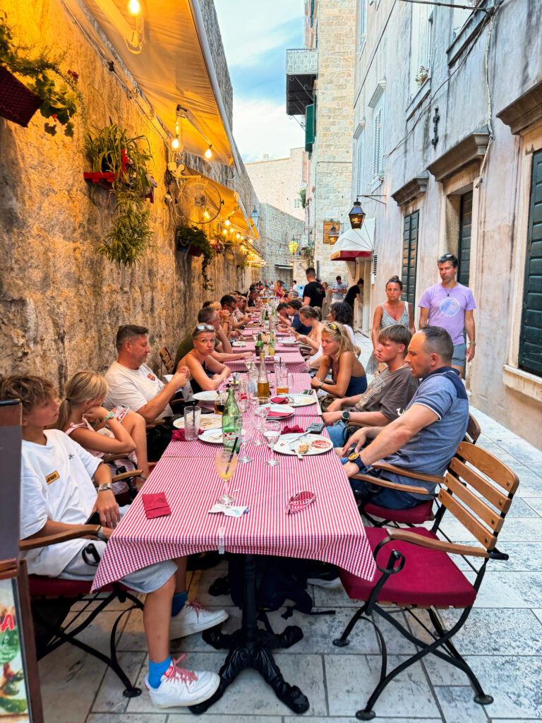 Dubrovnik Abendessen