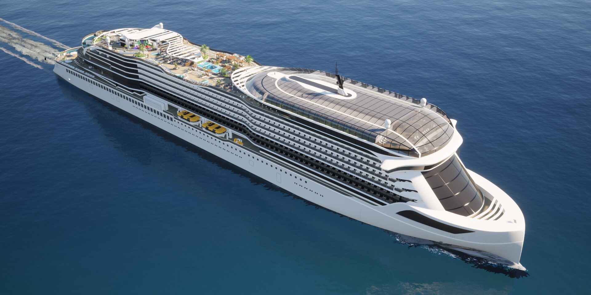 Die Meyer Werft hat ein Konzept für ein vollelektrisch betriebenes Kreuzfahrtschiff vorgestellt: Mit der „Vision“ könnte