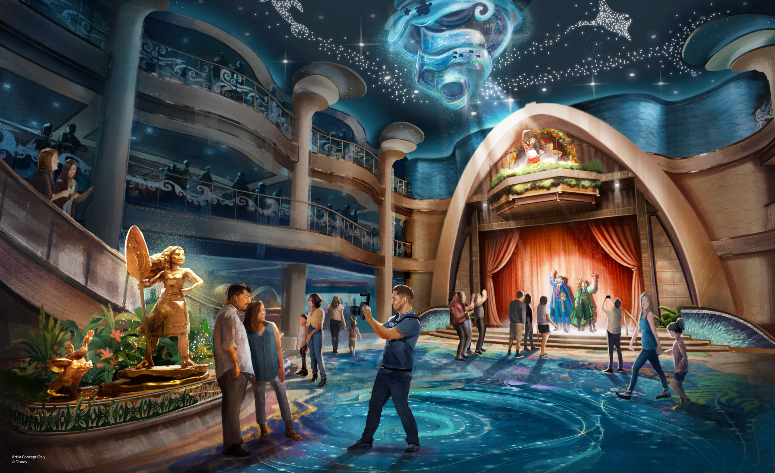 Die Disney Believe bietet viele Attraktionen, angelehnt an die Filme Toy Story, Tinkerbell & Encanto, für Erwachsene Wellness & Kulinarik